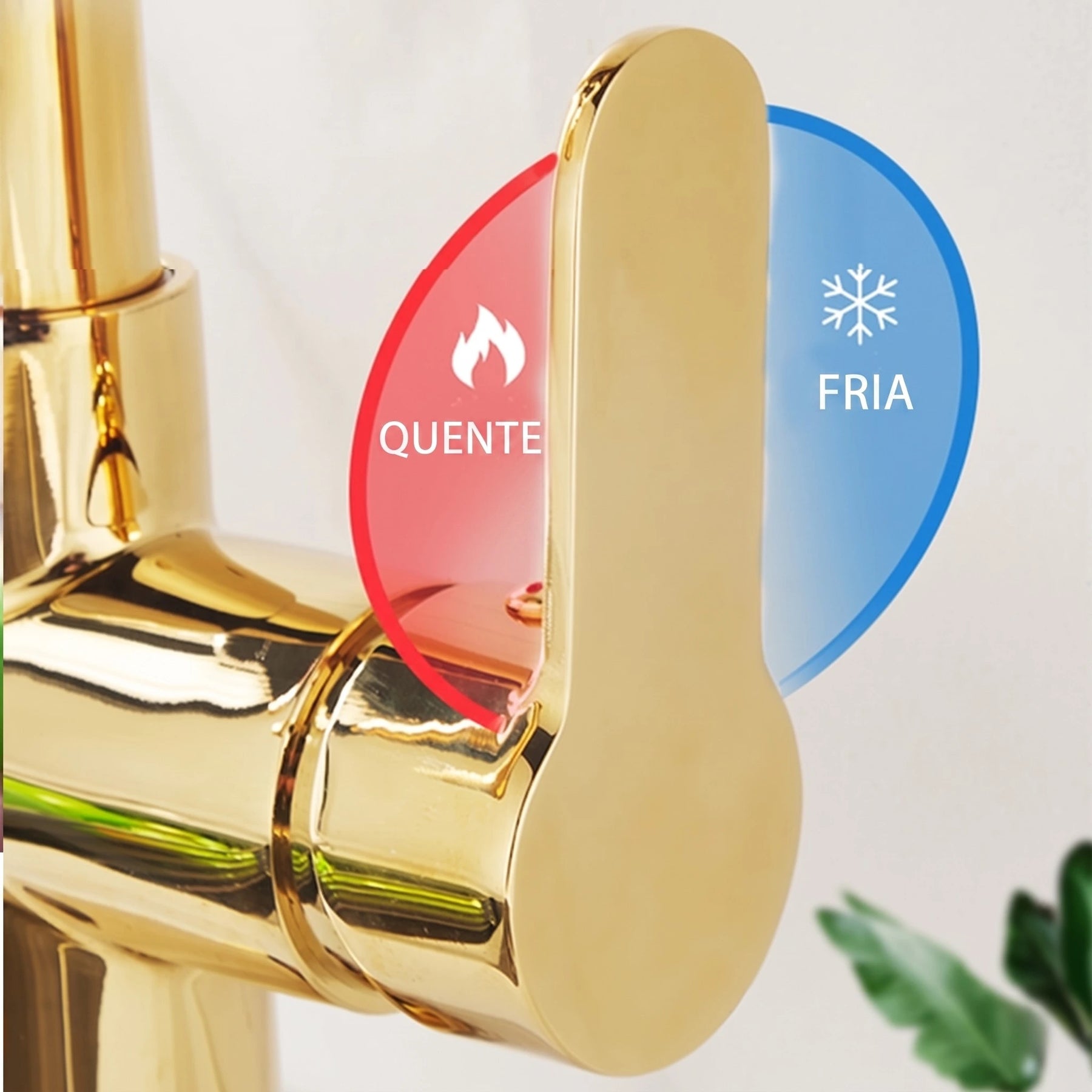 Torneira Gourmet com filtro Dourada e jato extensível - foto do produto 4