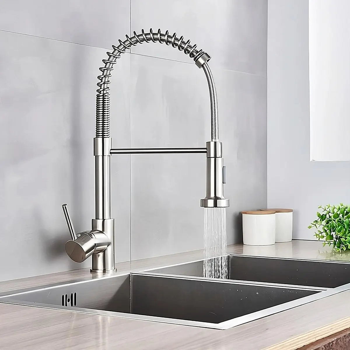 Torneira Gourmet com extensor Aço Escovado para cozinha - foto do produto 1