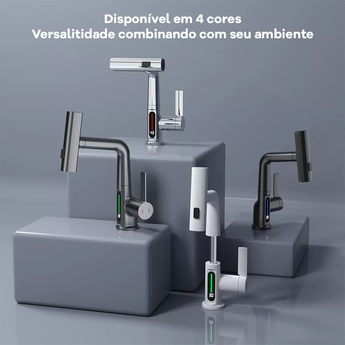 Torneira Gourmet Digital Com Sensor De Temperatura