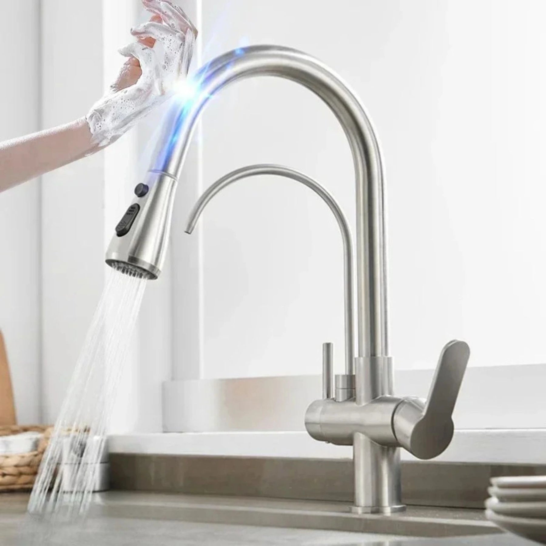 Torneira Touch Monocomando Para Cozinha Gourmet Com Filtro
