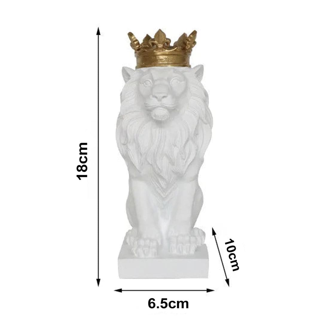 Estatueta Decorativa Leão Imperador