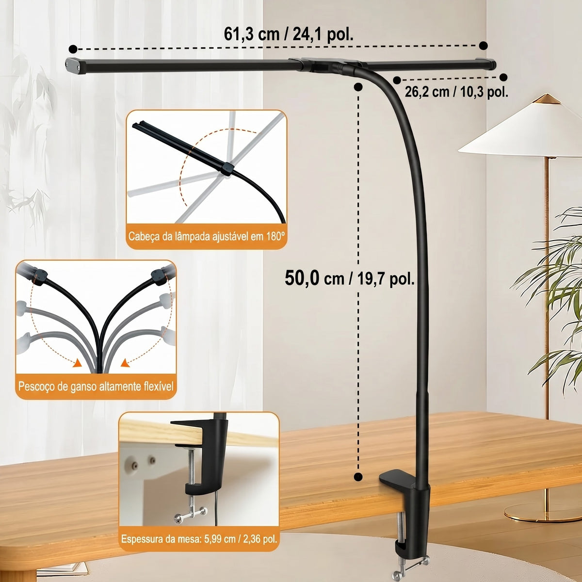Luminária de Mesa Led Escritório Fléxivel Alumínio - Toque De Casa
luz para monitor,
barra de luz para monitor,
luminária de mesa,
luminária de mesa led,
abajur de sala,
luminaria para estudo,
luminaria de mesa led,
luminária de led de mesa,
luminaria estudo,
luminária para estudo,
abajur de mesa,