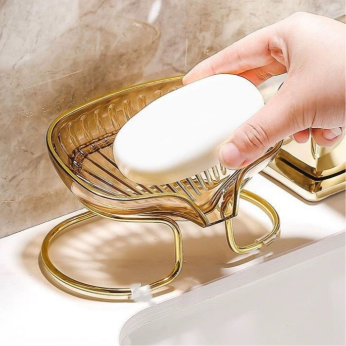 Saboneteira De Pia Escorra A Caixa De Sabão Para Banheiro Com Suporte metal