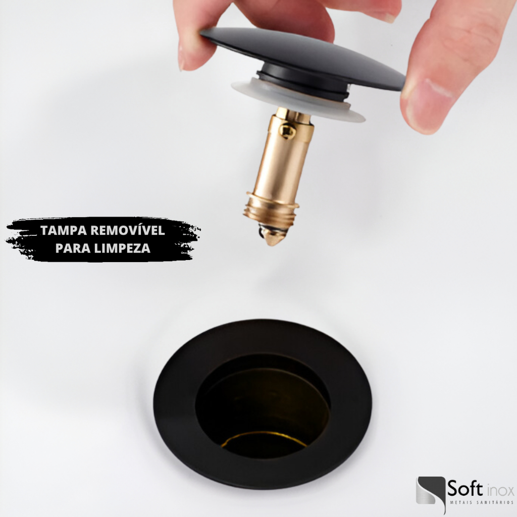 Válvula Click De Inox Ralo P/ Cuba Pia de Banheiro Lavatório 1.1/4 Preto Black de 4cm
válvula click,
valvula click pia banheiro,
valvula de click para cuba,
Metais,