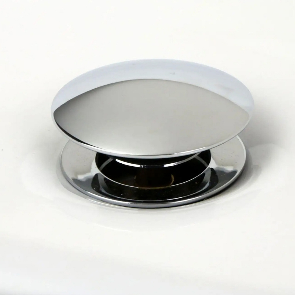 Válvula Click Up Inteligente 1/4 Ralo Veda Cheiro Metal Inox Para Pia Cuba Banheiro E27 Cromado