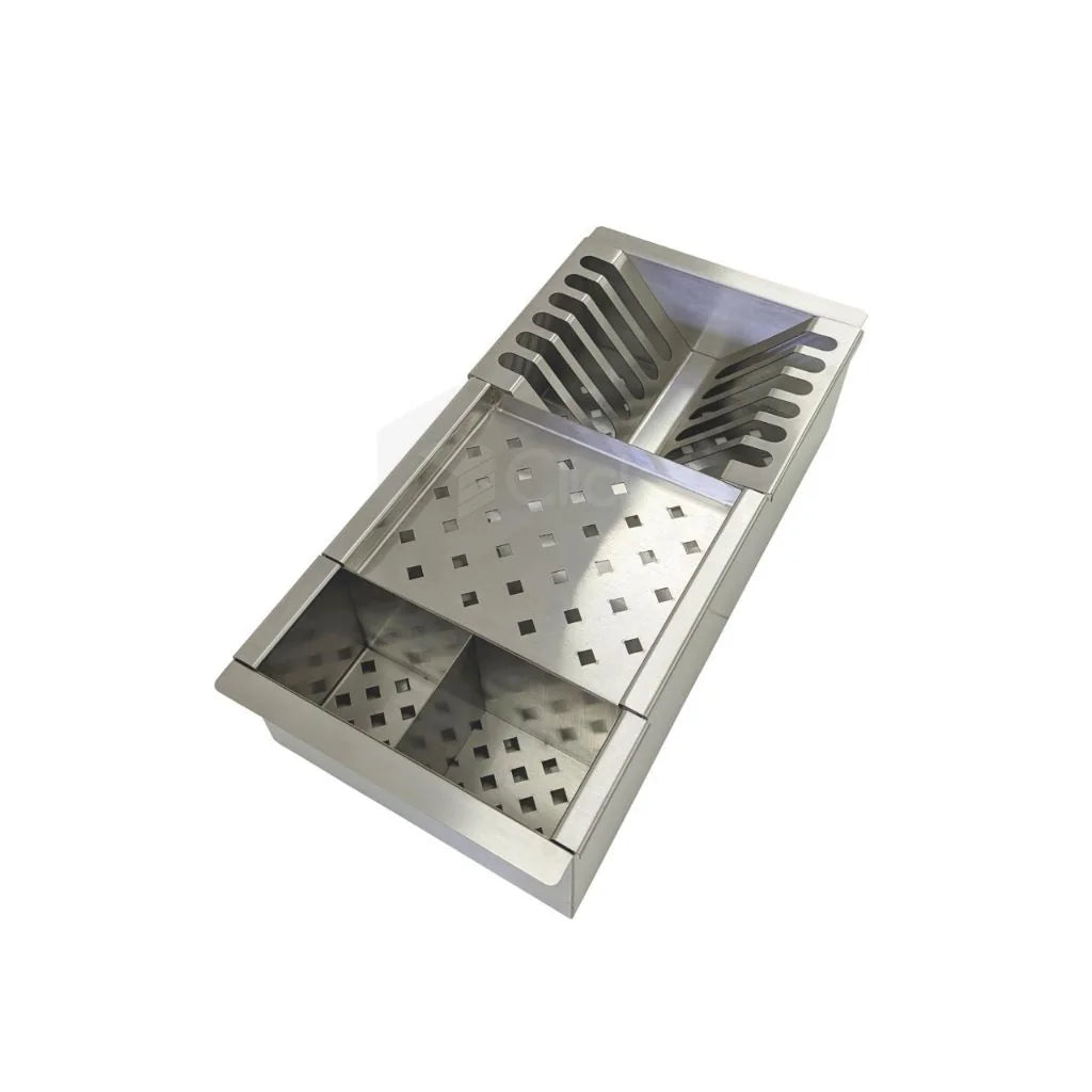 Calha úmida escorredor de embutir em inox para cozinha