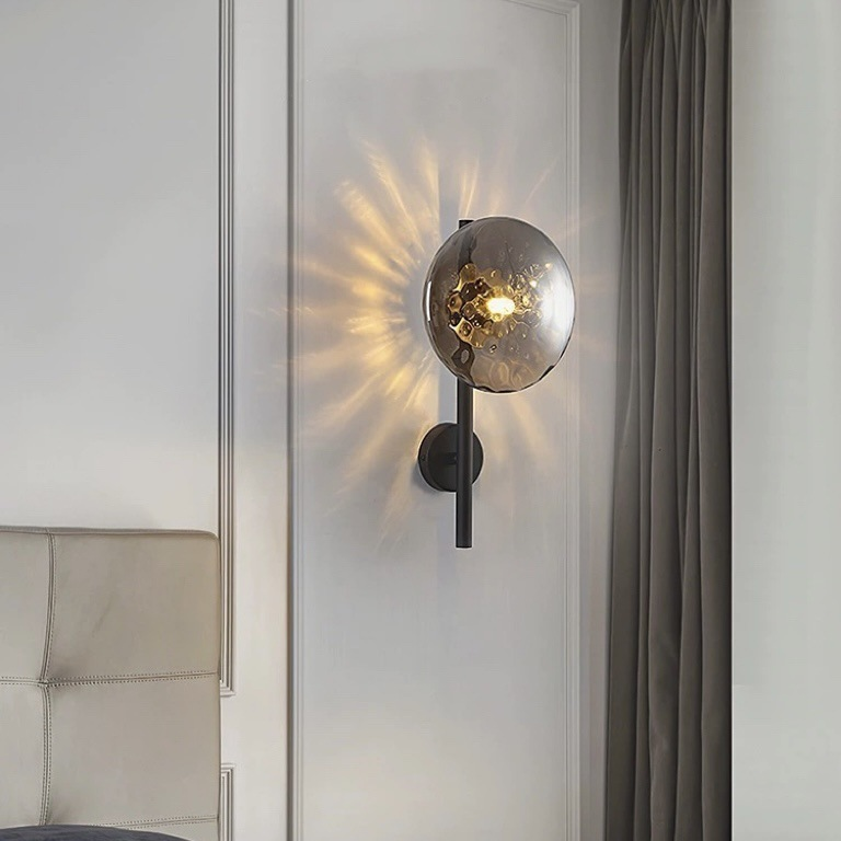Luminária De Parede De Vidro Arandela Sala/Interna Led