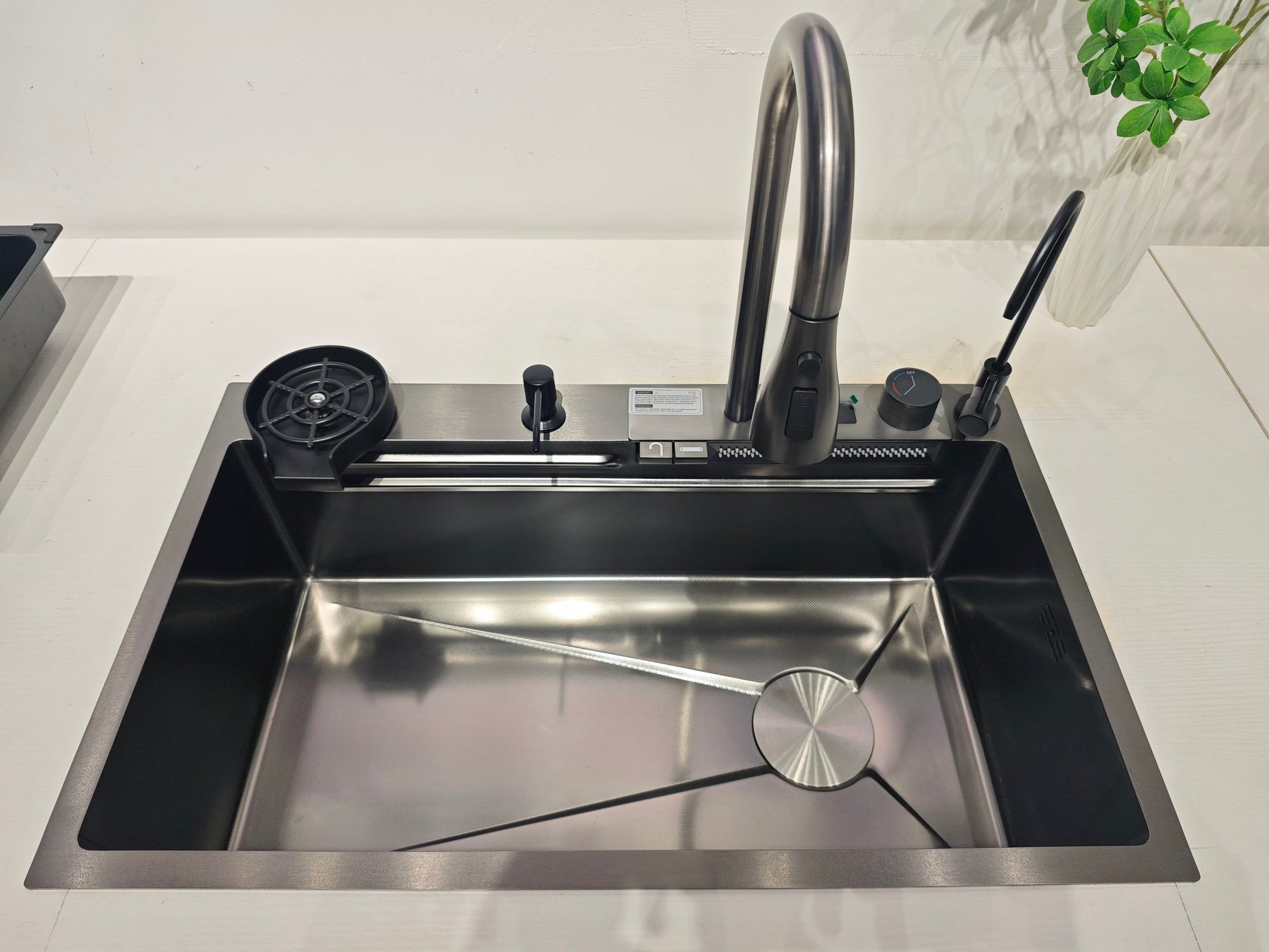 Kit Cuba Cozinha Gourmet Aço Inox Torneira Flexível