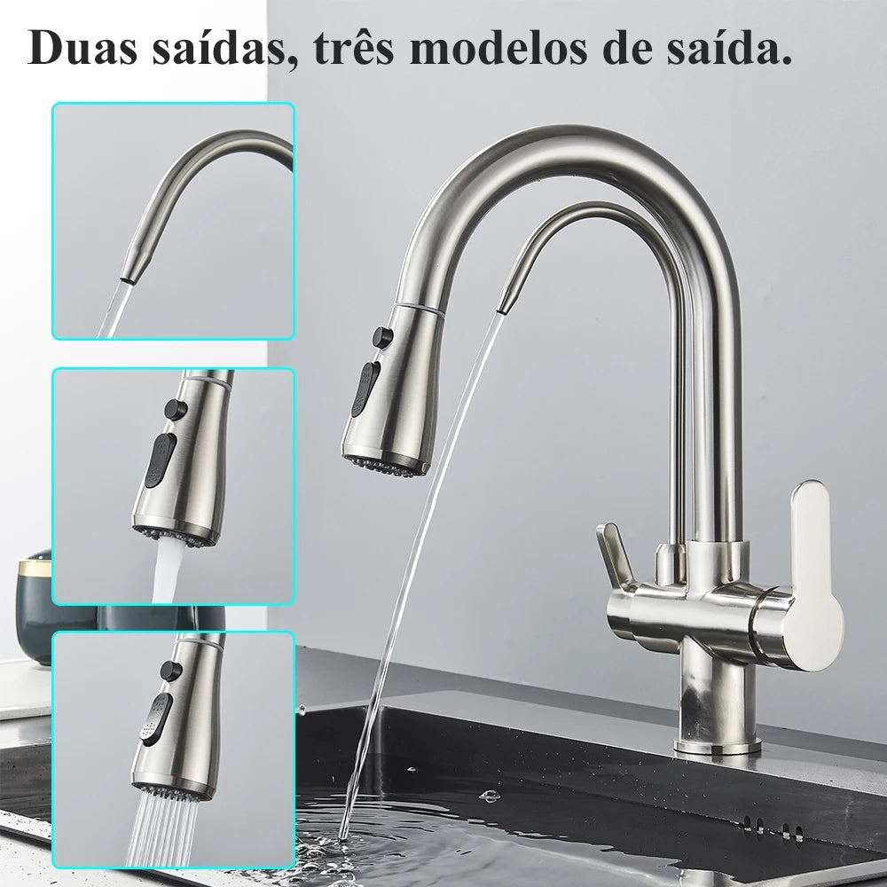 torneira para cozinha, torneira gourmet, torneira elétrica, torneira cozinha, torneira monocomando cozinha, torneira elétrica, torneira gourmet com filtro,
