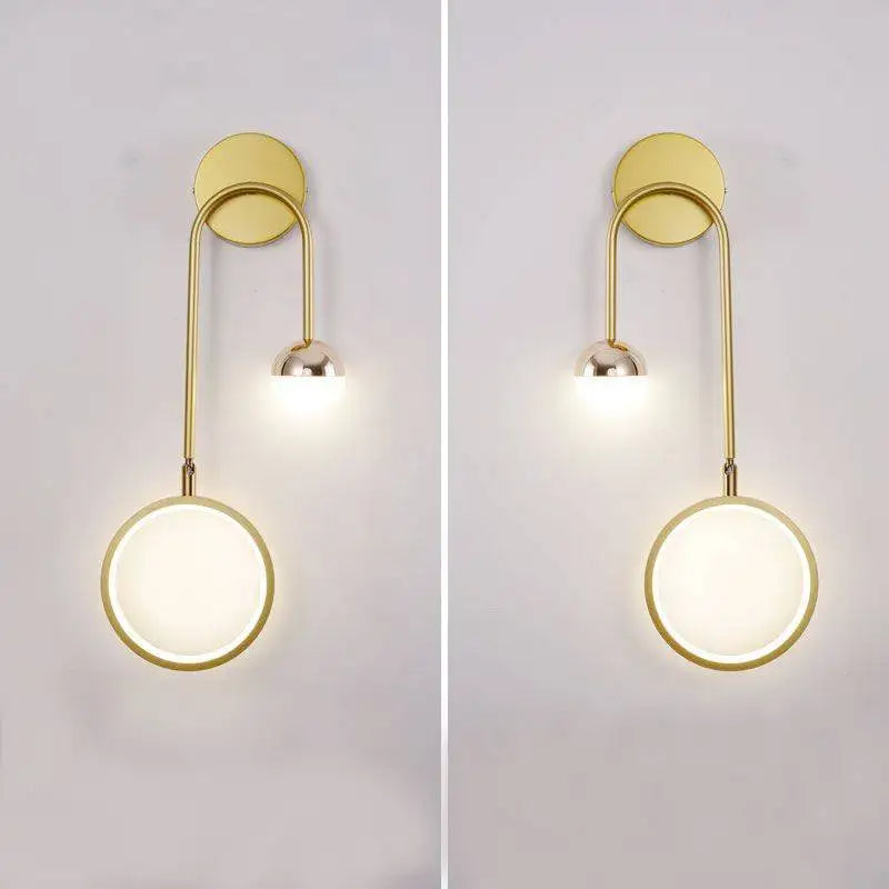 Arandela de Parede De Quarto Moderna Gleam