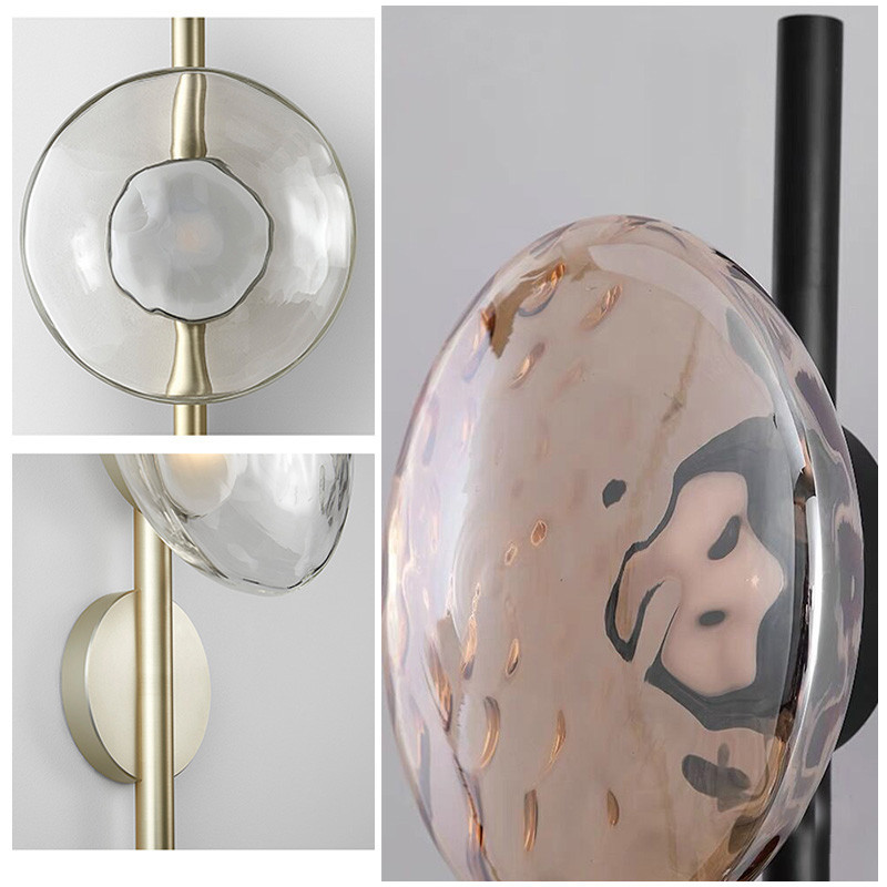 Luminária De Parede De Vidro Arandela Sala/Interna Led