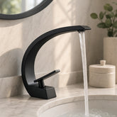 Torneira para banheiro Luxury Preto Fosco quente e fria - foto do produto 6