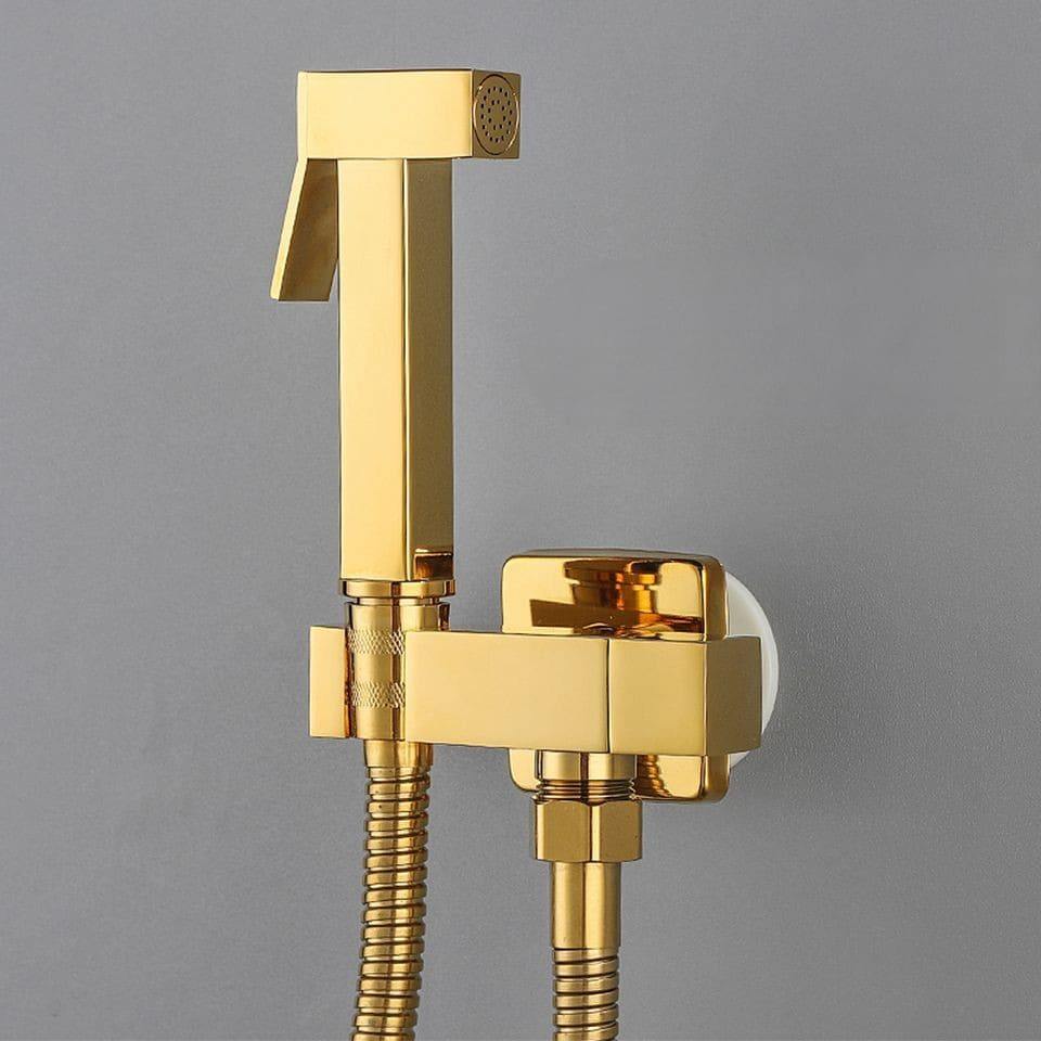 Ducha Higiênica Dourada Para Banheiro — Dourado