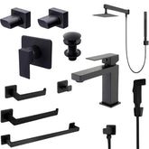 Conjunto Completo Banheiro Black Elegance 11 Itens