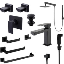 Conjunto Completo Banheiro Black Elegance 11 Itens