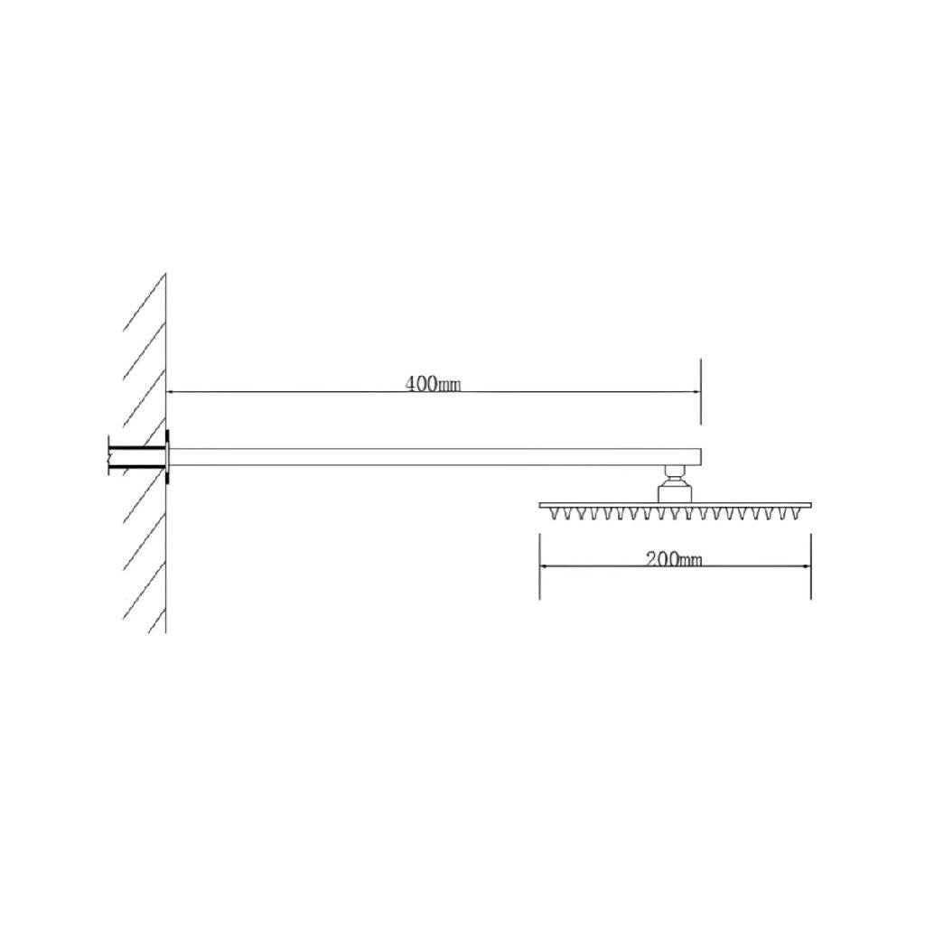 Chuveiro Para Banheiro Dourado Inox