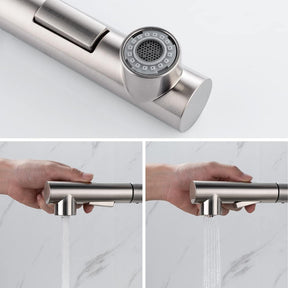 Torneira Gourmet Retrátil 360 Níquel Escovado para cozinha - foto do produto 6