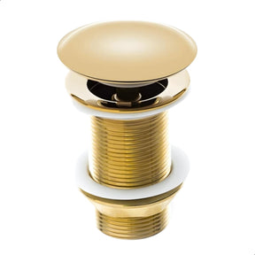 Válvula Click De Inox P/ Cuba Pia de Banheiro Lavatório Dourada Gold de 4cm