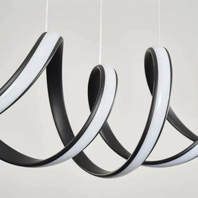 Lustre Pendente de Linear Ondas Minimalista - Toque De Casa