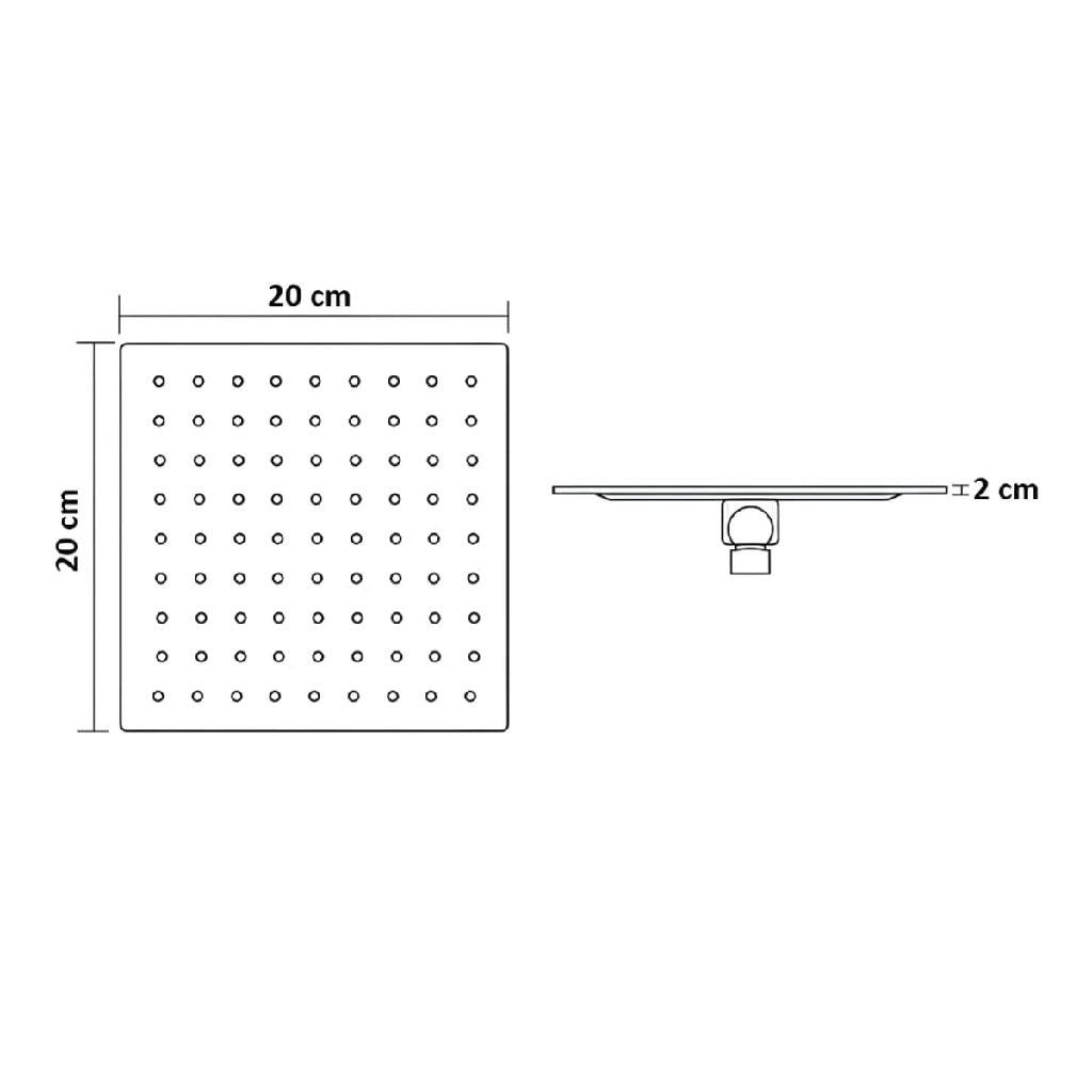 Chuveiro Para Banheiro Dourado Inox