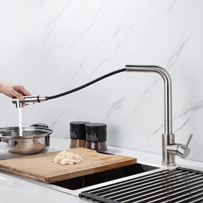Torneira Gourmet Retrátil 360 Níquel Escovado para cozinha - foto do produto 5