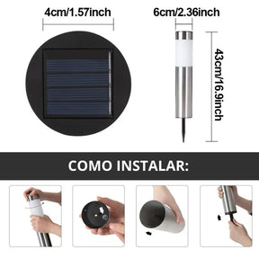 Luz Solar Para Jardim A Prova De Água