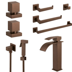 Kit Banheiro Royal 8 Peças em Inox 304