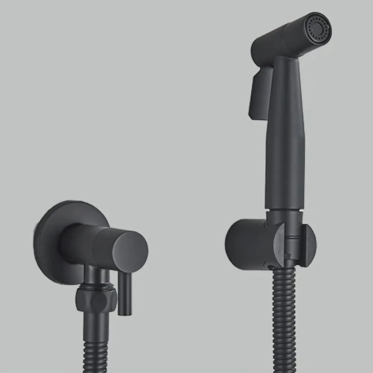 Ducha Higiênica Dourada Para Banheiro Luxury — Preto
