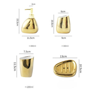 Acessórios Para Banheiro Kit Sofisticado 5 Peças