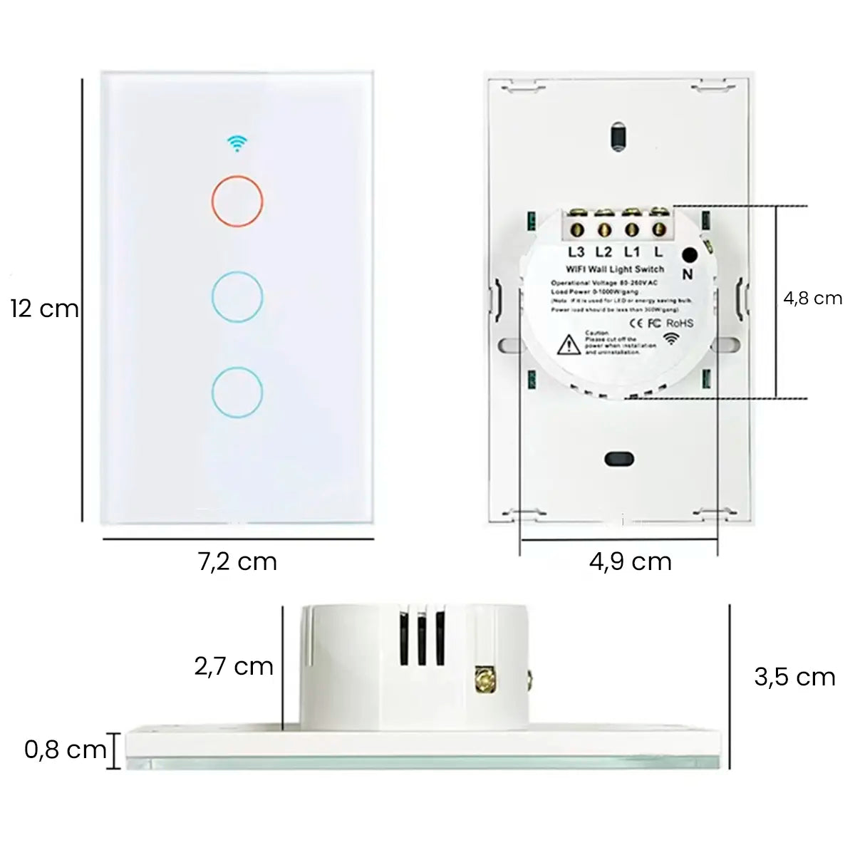 Interruptor Touch Inteligente Wifi