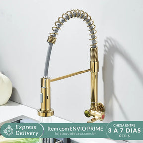 Torneira De Parede Para Cozinha Gourmet Flexível