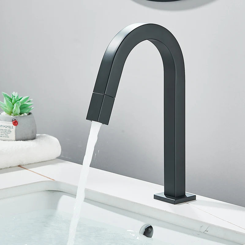 Torneira Para Banheiro Somente Água Fria Modelo Aqualux — Preto