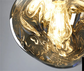 Conjunto Completo Lustre Pendente Moderno Luxuoso Macaron Nórdico