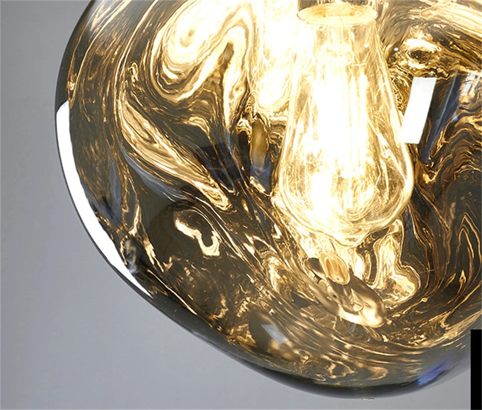 Conjunto Completo Lustre Pendente Moderno Luxuoso Macaron Nórdico