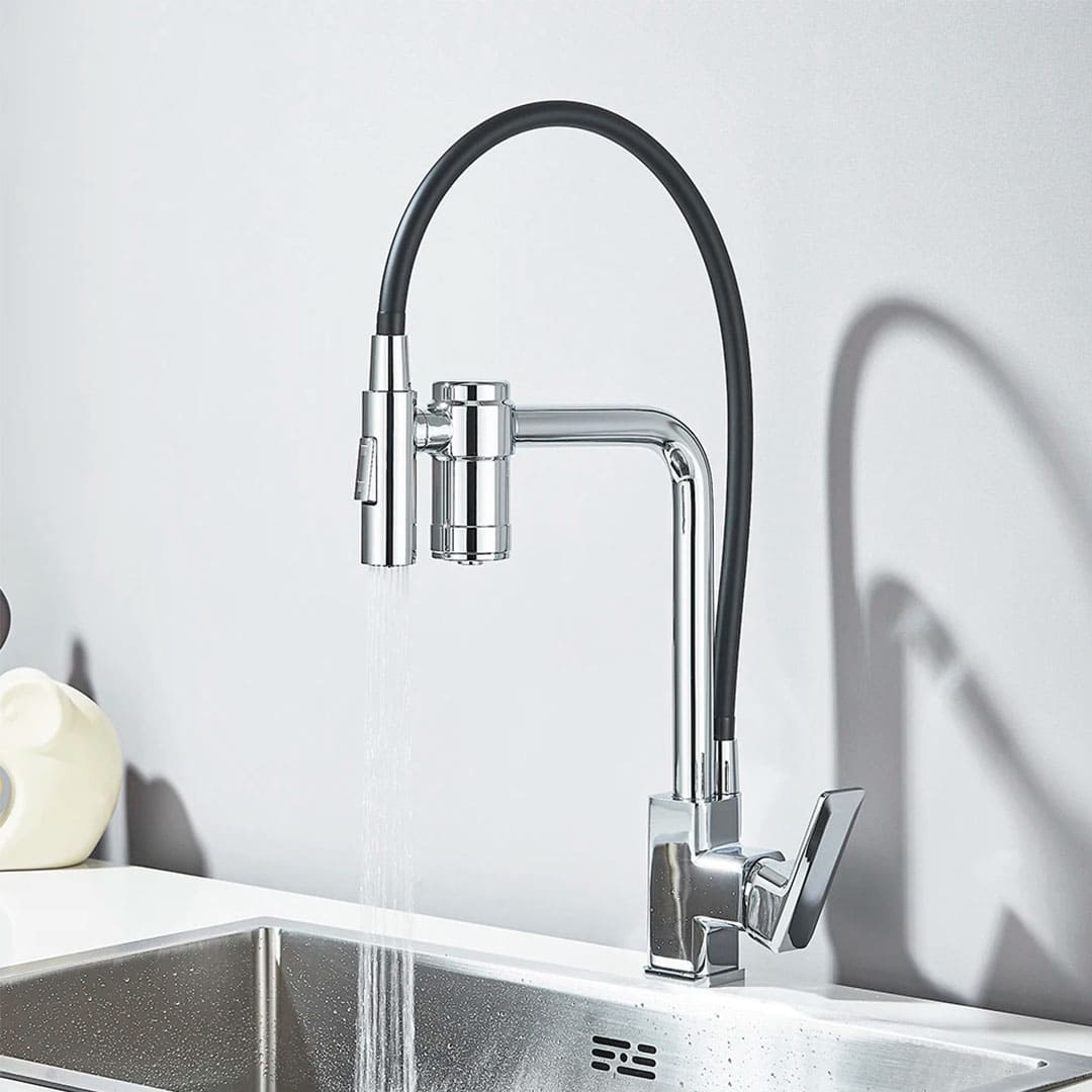 Torneira Para Cozinha Com Filtro Gourmet Modelo 2 em 1 Com Misturador — Cromado