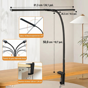 Luminária de Mesa Led Escritório Fléxivel Alumínio - Toque De Casa
luz para monitor,
barra de luz para monitor,
luminária de mesa,
luminária de mesa led,
abajur de sala,
luminaria para estudo,
luminaria de mesa led,
luminária de led de mesa,
luminaria estudo,
luminária para estudo,
abajur de mesa,