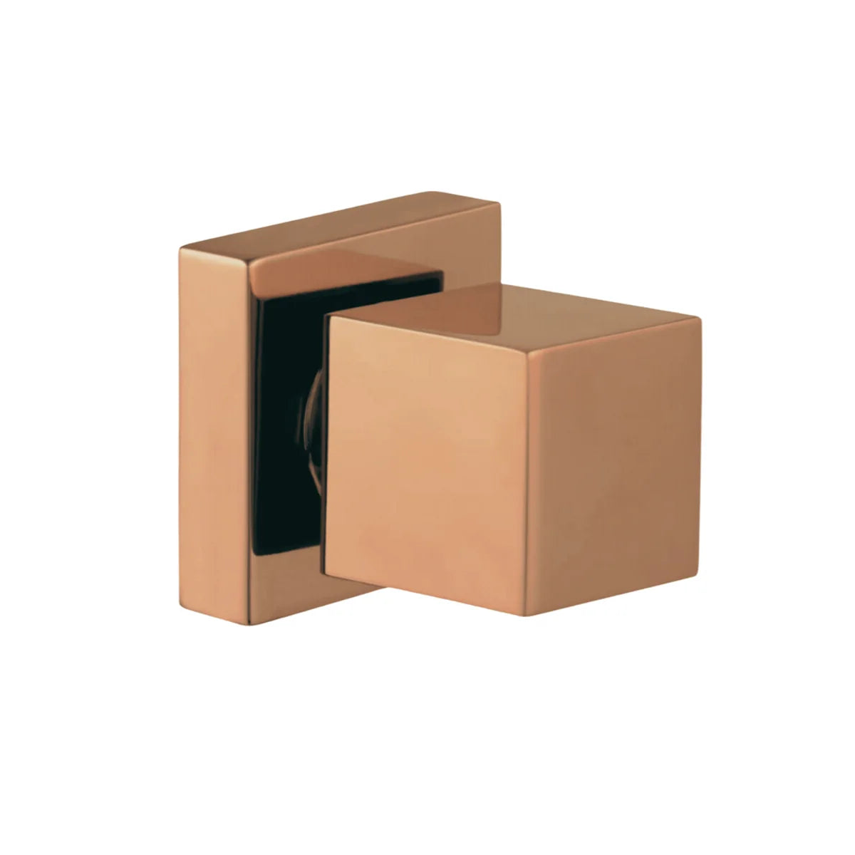 Acabamento para Registro Quadrado Rosé Gold de Metal para banheiro