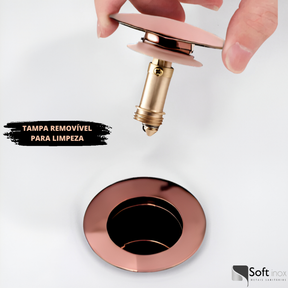 Válvula Click De Inox Ralo P/ Cuba Pia de Banheiro Lavatório 1.1/4 Rose Gold válvula click,
valvula click pia banheiro,
valvula de click para cuba,
Metais,de 4cm