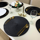 Kit Jogo Americano Souplast Redondo Jantar Mesa Posta Cozinha 38cm