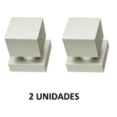 2 Acabamento Aço Escovado Quadrado Luxo Registro 1/2, 3/4 Pressão e Gaveta Padrão Deca 100% Metal