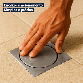 ralo para banheiro,
ralo click 10x10,
ralo de banheiro quadrado,
ralo de banheiro inox,
ralo dourado 10x10,