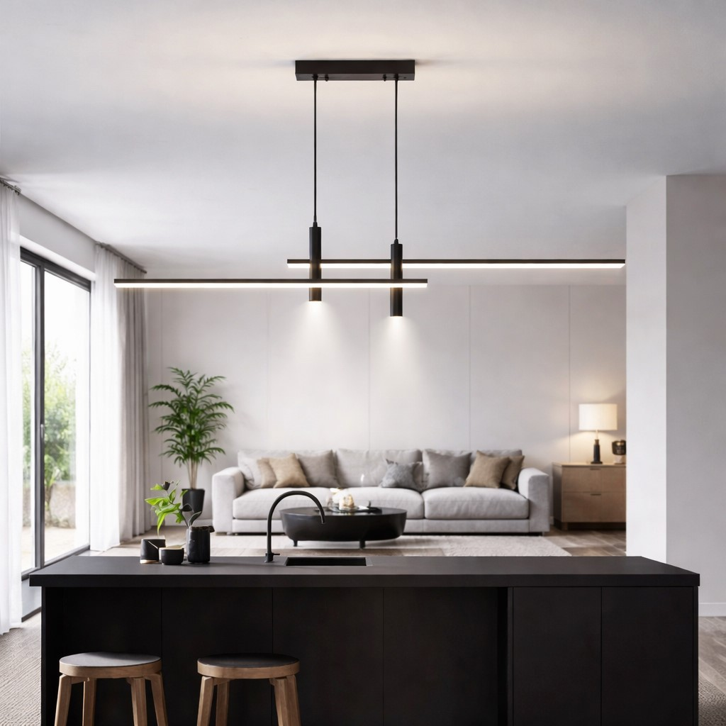 Pendente Moderno Slim Minimalista Escritório LED Integrado