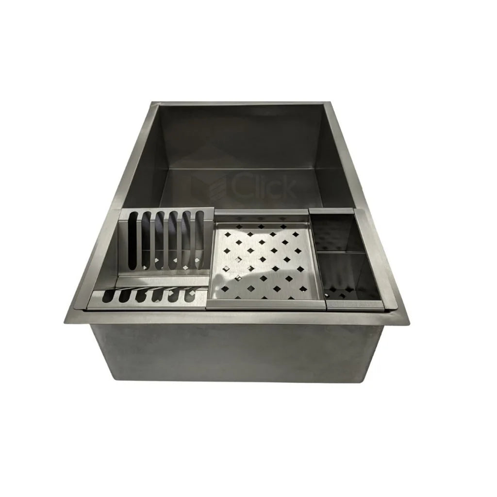 Módulo porta pratos da calha úmida preta para cozinha