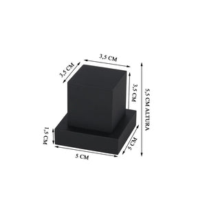 Acabamento Para Registro Quadrado Metal Preto Base Fabrimar