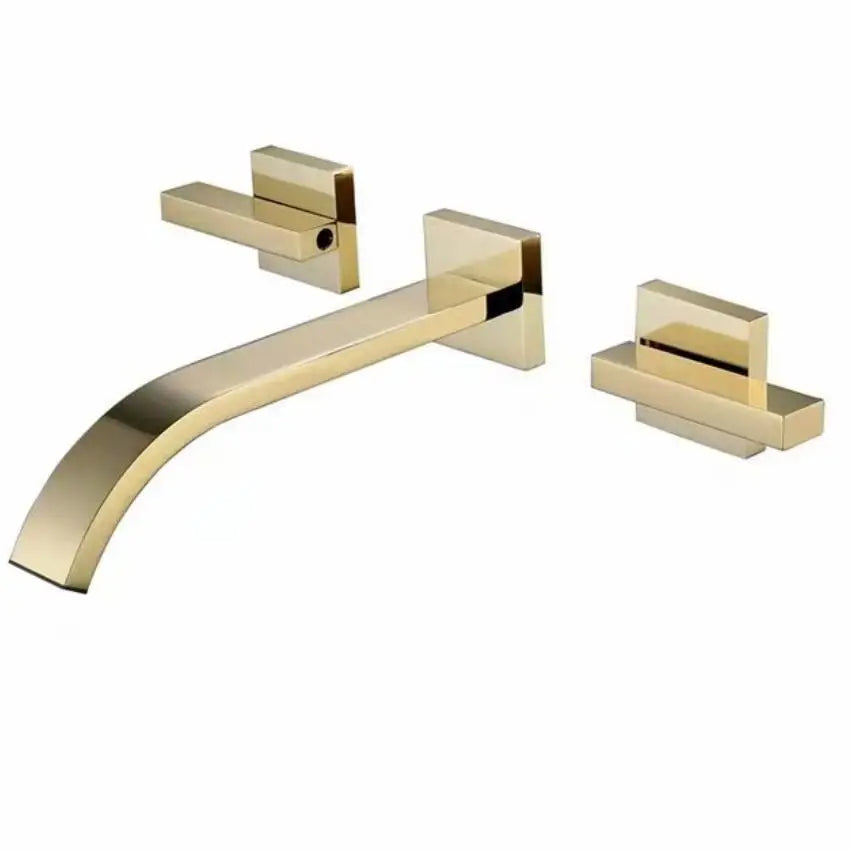 Torneira Para Banheiro Duplo Comando - Napoli — Dourado