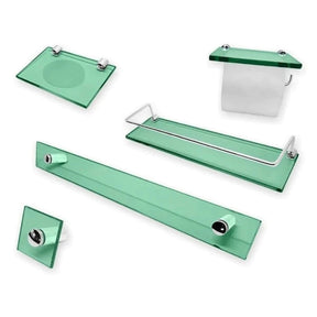 Kit Para Banheiro Premium Reto Incolor