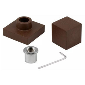 Kit 2 Acabamentos Aço Corten Marrom Registro Padrão Deca Metal