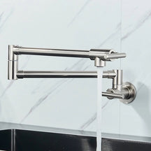 Torneira Gourmet Cozinha Montada Na Parede 360° Flexíve Bico Longo