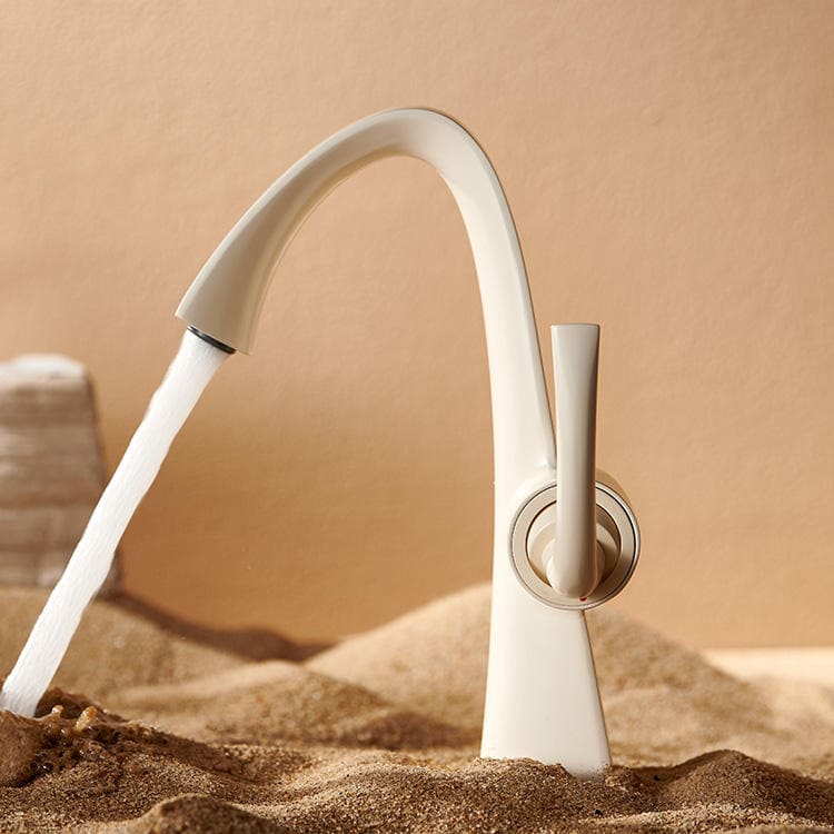 Torneira Para Banheiro Monocomando Com Misturador Minimalista Moderna Satin