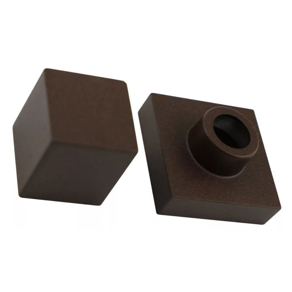 Kit 2 Acabamentos Aço Corten Marrom Registro Padrão Deca Metal